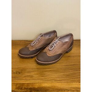 Women's Sperry Topsider Ashbury Oxford Wing Tip Shoe Brown Suede, Size 7.5